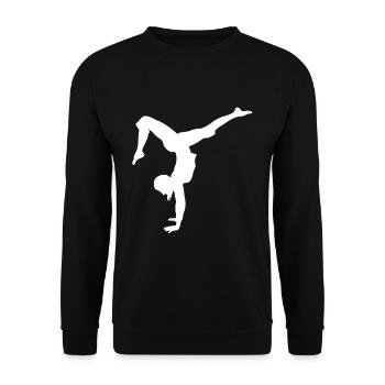 Danse de gymnastique - Sweat-shirt Unisexe - noir - Devant - Alina (178cm) & Michal (187cm)