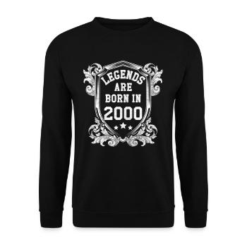 2000 - Sweat-shirt Unisexe - noir - Devant - Alina (178cm) & Michal (187cm)