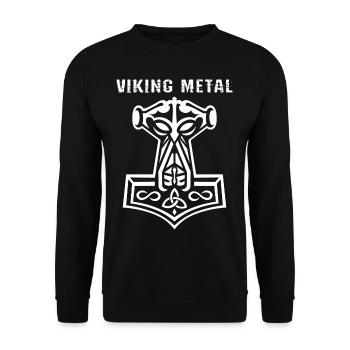 Viking - Unisex Sweatshirt - black - Front - Alina (178cm) & Michal (187cm)