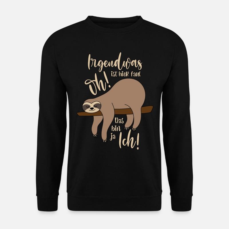 irgendwas ist hier faul - Unisex Pullover - Schwarz