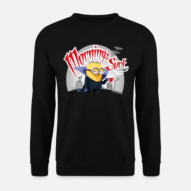 Minions Dave Morgenmuffel - Unisex Pullover - Schwarz