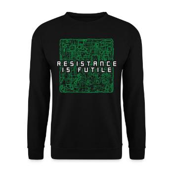 Star Trek La Nouvelle Génération Resistance Quota - Sweat-shirt Unisexe - noir - Devant - Alina (178cm) & Michal (187cm)