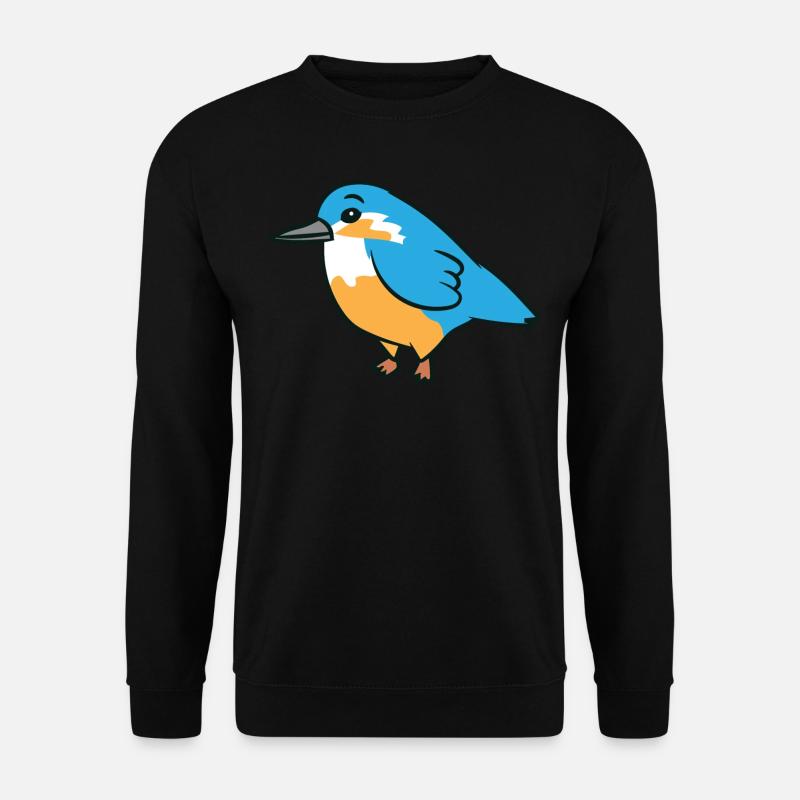 Eisvogel - Illustration - Unisex Pullover - Schwarz