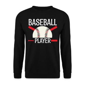 joueur de baseball. Entraîneur de baseball. - Sweat-shirt Unisexe - noir - Devant - Alina (178cm) & Michal (187cm)