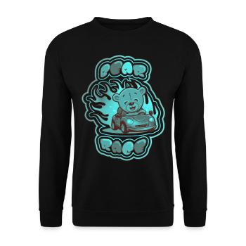 Course de l'ours en peluche 3 - Sweat-shirt Unisexe - noir - Devant - Alina (178cm) & Michal (187cm)