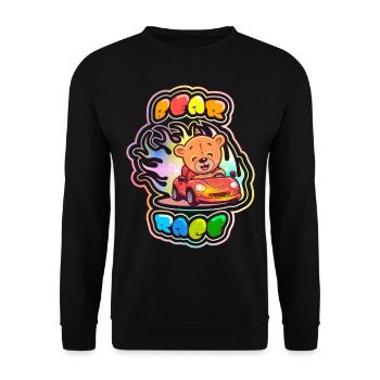 Teddy Bear Race 1 - Unisex Sweatshirt - black - Front - Alina (178cm) & Michal (187cm)