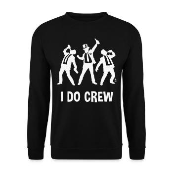 I Do Crew (JGA / Junggesellenabschied / Bier / W) - Unisex Pullover - Schwarz - Vorne - Alina (178cm) & Michal (187cm)