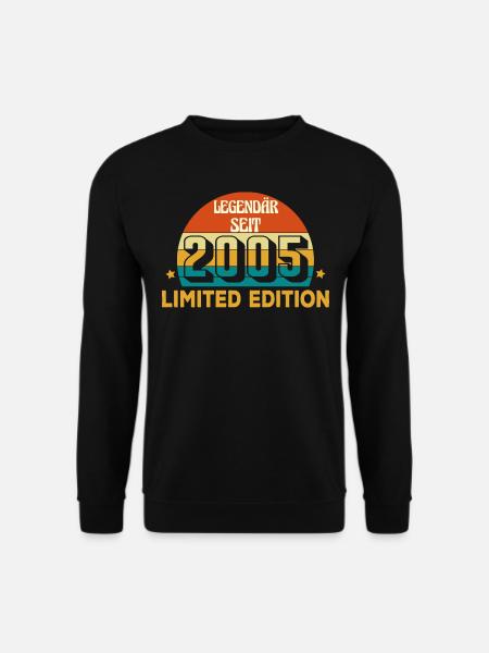 Legendär Seit 2005 Limited Edition geboren in 2005 - Unisex Pullover - Schwarz