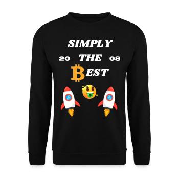 Simply the best since 2008 - Unisex Sweatshirt - black - Front - Alina (178cm) & Michal (187cm)