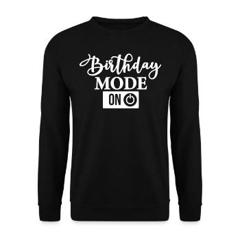 Mode Anniversaire sur Mode Anniversaire sur - Sweat-shirt Unisexe - noir - Devant - Alina (178cm) & Michal (187cm)