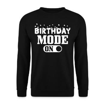 Mode Anniversaire sur Mode Anniversaire sur - Sweat-shirt Unisexe - noir - Devant - Alina (178cm) & Michal (187cm)