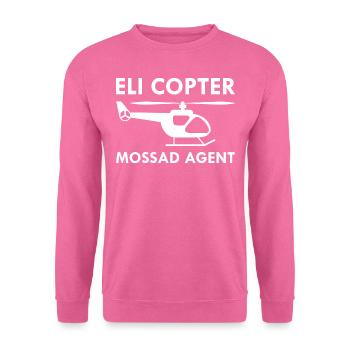 Eli Copter Mossad Agent Hélicoptère - Sweat-shirt Unisexe - rose - Devant