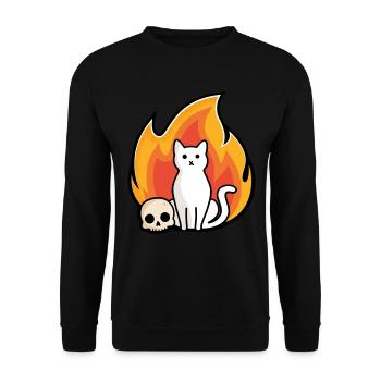 Ronronnement - Sweat-shirt Unisexe - noir - Devant - Alina (178cm) & Michal (187cm)