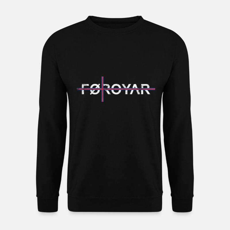 Drapeau Îles Féroé Foroyar Scandinavie - Sweat-shirt Unisexe - noir