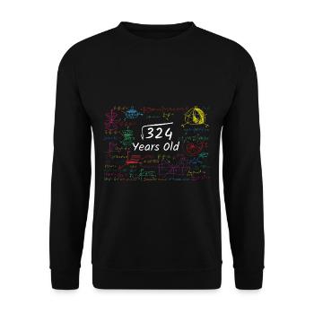 324 Years Old - Root from 324 - 18th Birthday - Unisex Sweatshirt - black - Front - Alina (178cm) & Michal (187cm)