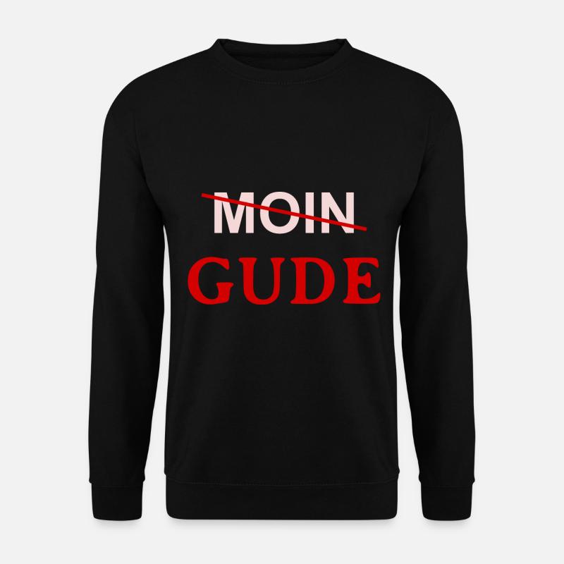 Moin Gude - Unisex Pullover - Schwarz
