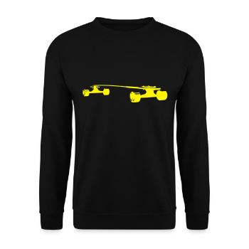 longboard - Unisex Pullover - Schwarz - Vorne - Alina (178cm) & Michal (187cm)