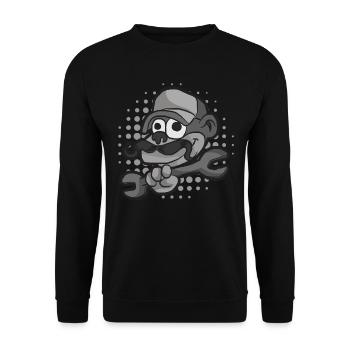 Artisan monkey - Unisex Sweatshirt - black - Front - Alina (178cm) & Michal (187cm)