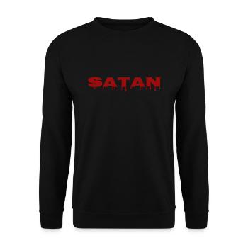 Satan - Unisex Sweatshirt - black - Front - Alina (178cm) & Michal (187cm)