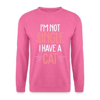 Dame chat chat unique - Sweat-shirt Unisexe - rose - Devant