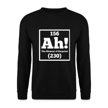 Laboratoire de science chimie éléments drôle - Sweat-shirt Unisexe - noir - Devant - Alina (178cm) & Michal (187cm)