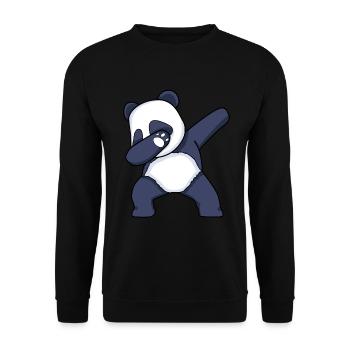 Dabbing Panda Dab Dance Panda dansant - Sweat-shirt Unisexe - noir - Devant - Alina (178cm) & Michal (187cm)
