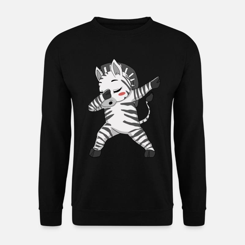 Dabbing Zebra Dab Dance Zebras - Unisex Pullover - Schwarz