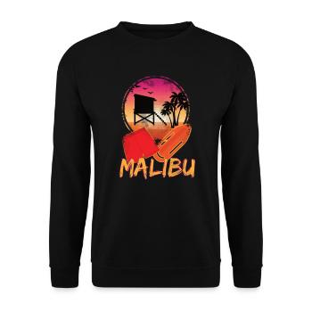 Baywatch Rettungsschwimmer Küstenwache Malibu - Unisex Pullover - Schwarz - Vorne - Alina (178cm) & Michal (187cm)