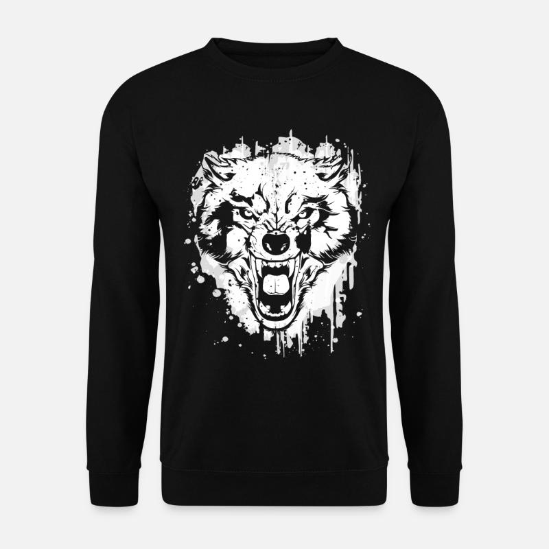 Wolf - Wölfe - Werwolf - Wolfsrudel - Vollmond - Unisex Pullover - Schwarz
