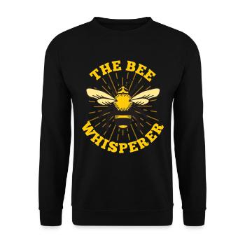 Biene Imker - Unisex Pullover - Schwarz - Vorne - Alina (178cm) & Michal (187cm)