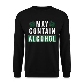 Alcool bière - Sweat-shirt Unisexe - noir - Devant - Alina (178cm) & Michal (187cm)