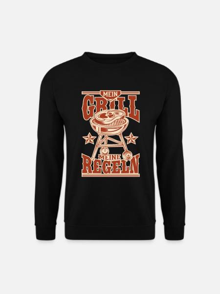 Mein Grill Meine Regeln! - Unisex Pullover - Schwarz