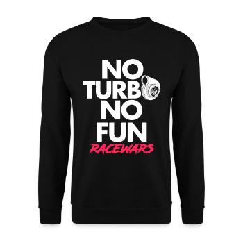 Turbo racing car - Unisex Sweatshirt - black - Front - Alina (178cm) & Michal (187cm)