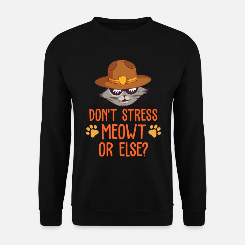 chat Chat - Sweat-shirt Unisexe - noir