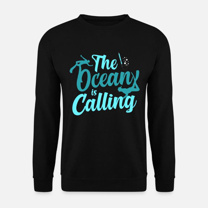 Plongeur plongeur océan - Sweat-shirt Unisexe - noir