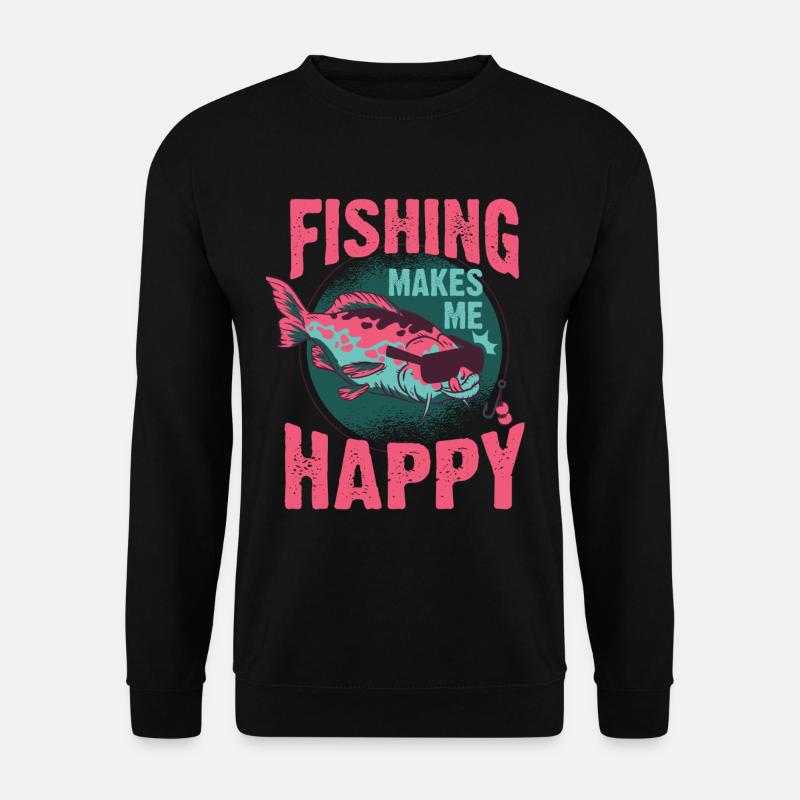 Fishing fish hobby - Unisex Sweatshirt - black