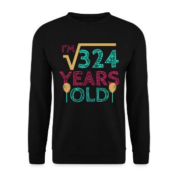 18th birthday - Unisex Sweatshirt - black - Front - Alina (178cm) & Michal (187cm)