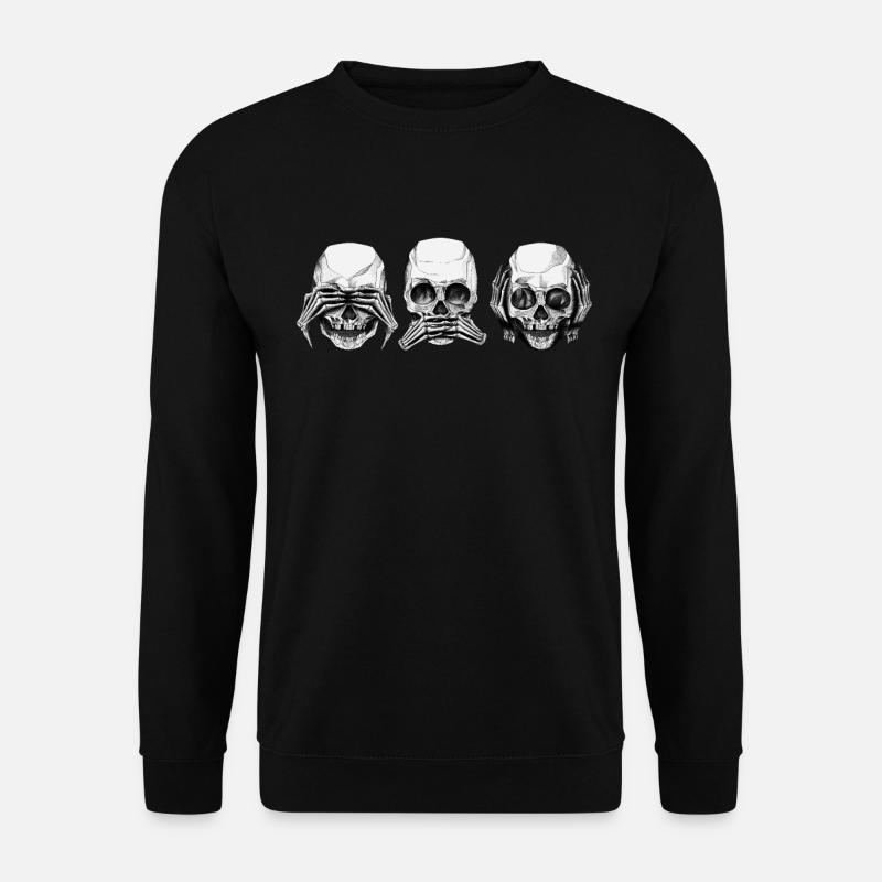 Skull and crossbones bones skulls - Unisex Sweatshirt - black