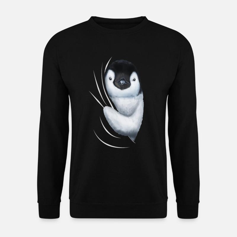 Pinguin Pinguine Pinguinliebhaber Geschenk - Unisex Pullover - Schwarz