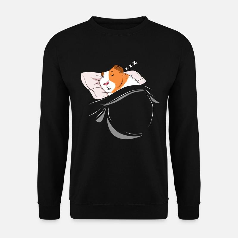 Cochon d'Inde endormi et endormi - Sweat-shirt Unisexe - noir