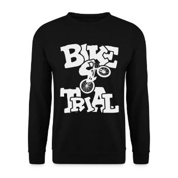 Balance and Control Bike Trial - Unisex Sweatshirt - black - Front - Alina (178cm) & Michal (187cm)
