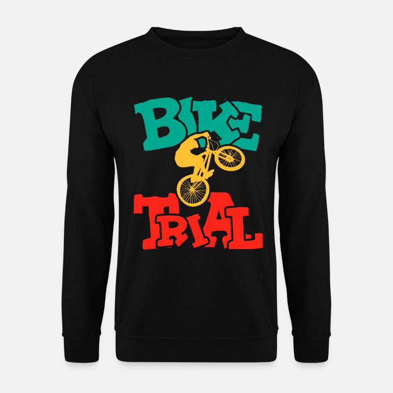 Balance und Kontrolle Bike Trial - Unisex Pullover - Schwarz