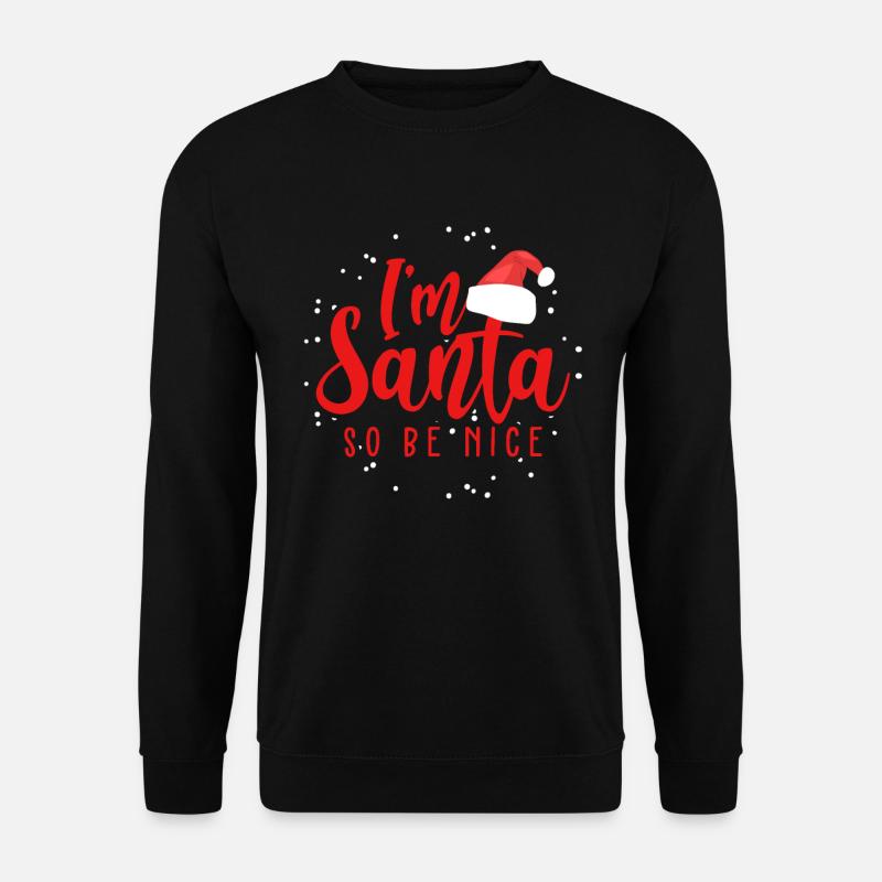 Weihnachtsmann Weihnachten Xmas - Unisex Pullover - Schwarz