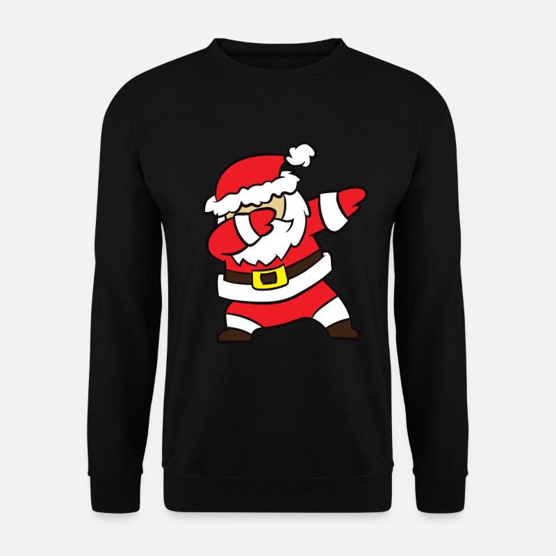 Weihnachtsmann - DAB, dabben, dabbing, tanz - Unisex Pullover - Schwarz
