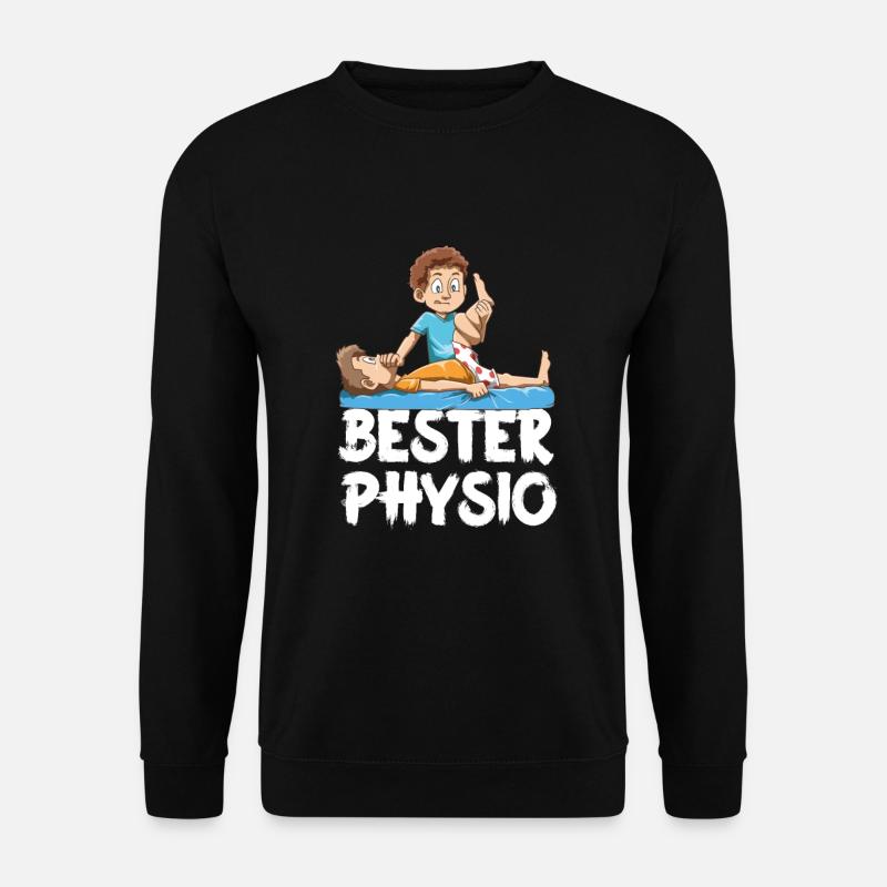 Bester Physio Lustiger Physiotherapeut - Unisex Pullover - Schwarz
