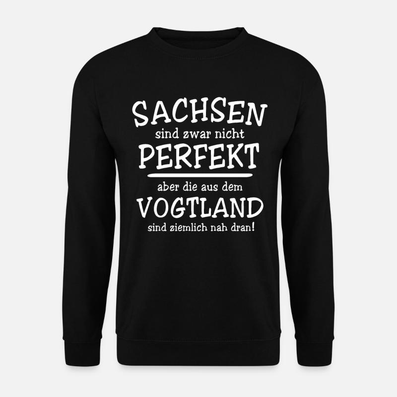 Vogtland Vogtländer Sachsen - Unisex Pullover - Schwarz