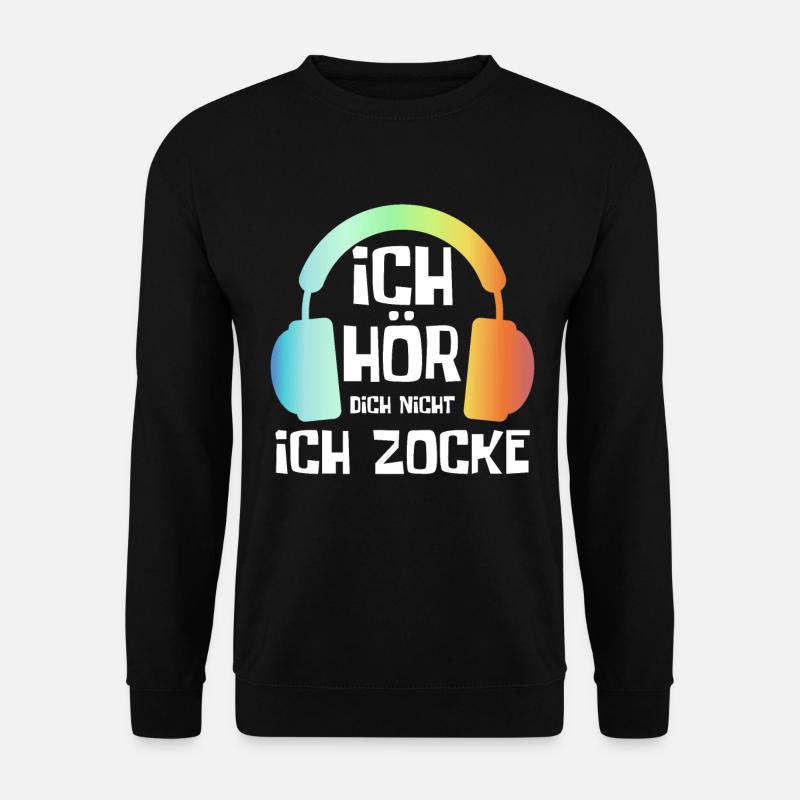 Gaming Zocken Zocker - Unisex Pullover - Schwarz