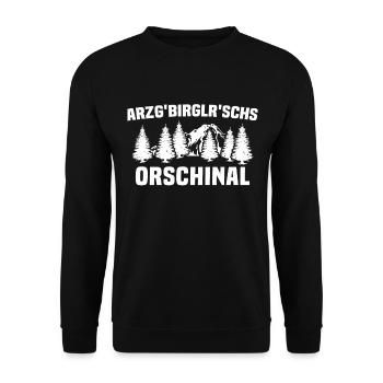 Erzgebirge Orschinal Original Saxe - Sweat-shirt Unisexe - noir - Devant - Alina (178cm) & Michal (187cm)