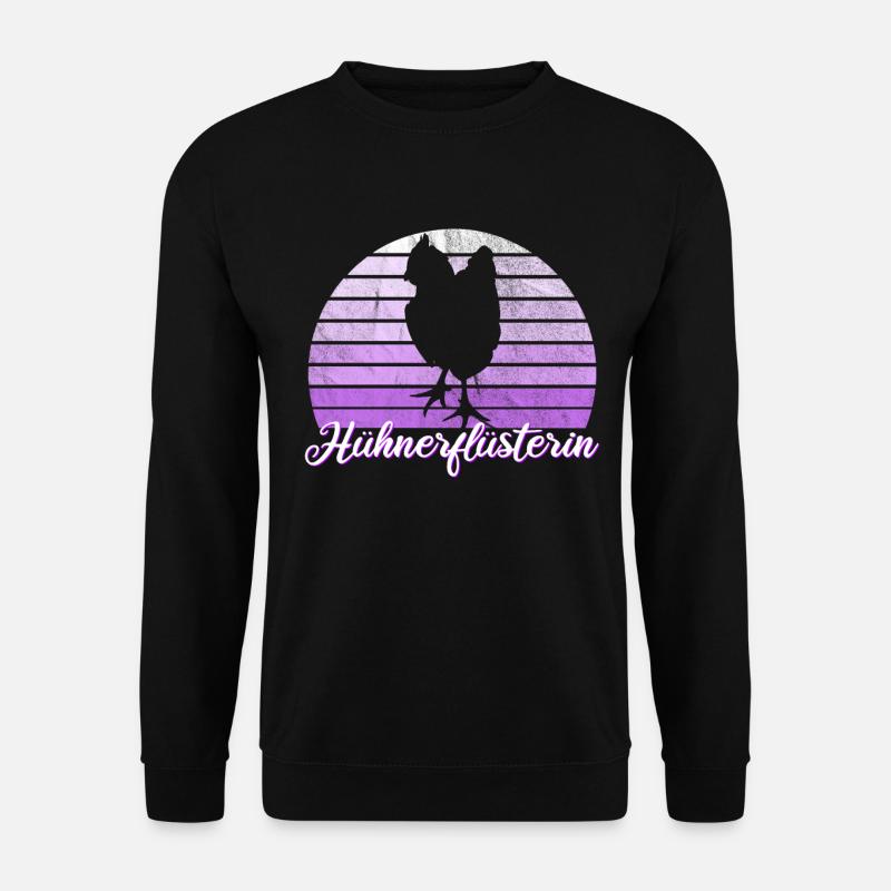 Hühnerflüsterin Hühner Hühnerhalter - Unisex Pullover - Schwarz