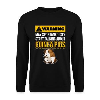 Cobaye May tart Talking About Guinée Pigs - Sweat-shirt Unisexe - noir - Devant - Alina (178cm) & Michal (187cm)